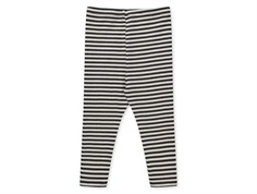 Mads Nørgaard Pumini leggings black/vanilla ice striped